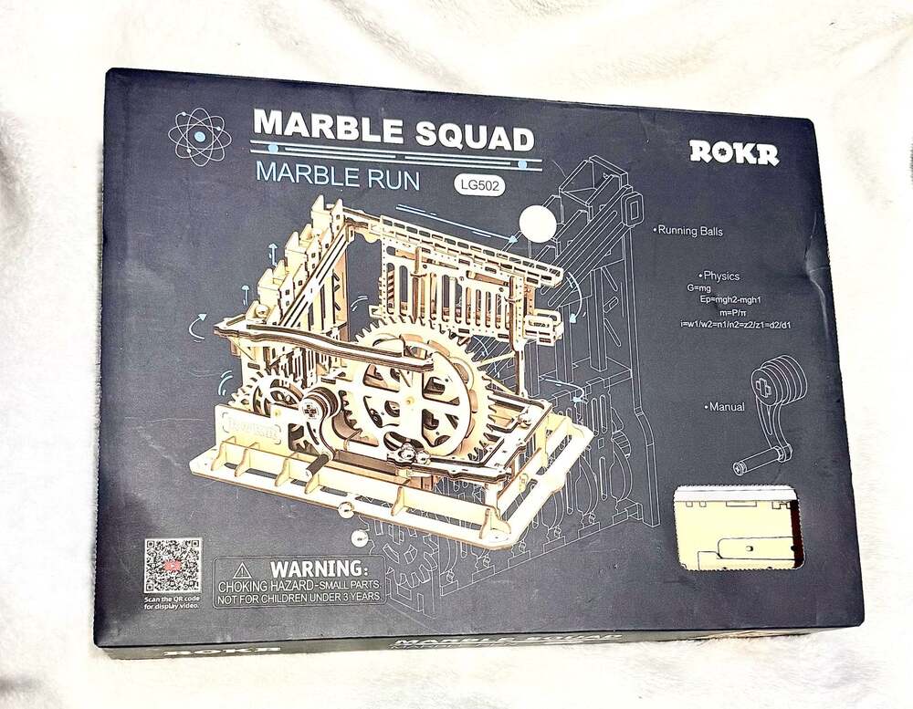 ROKR Marble Squad Marble Run LG502 3D Wooden Puzzle Kit